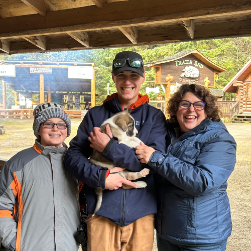 Karen Bilodeau with family